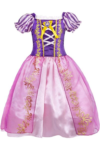 Generic Rapunzel Costume for Girls Princess Halloween Cosplay Birthday Party ...