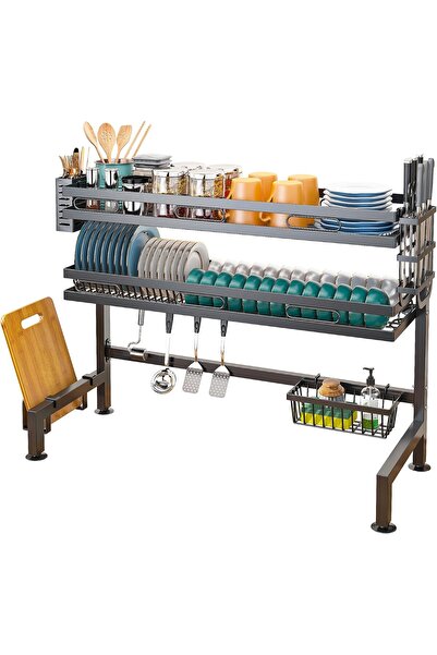 Generic Over Sink Dish Drying Rack Kitchen Above Sink Shelf Large Capacity 82...