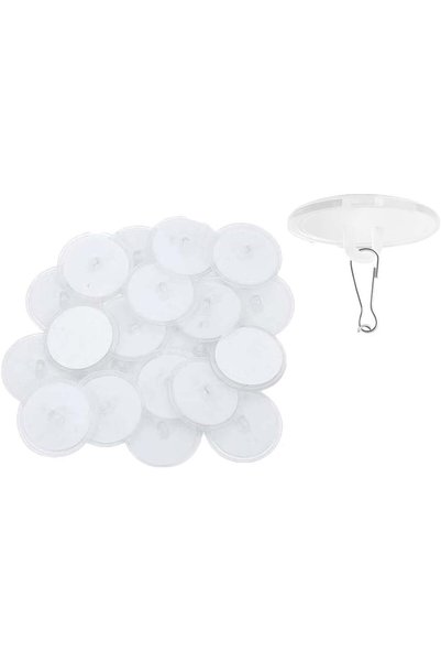 Generic 50 Pack Self Adhesive Wall Hook Sticky Ceiling Hooks, Transparent Sea...