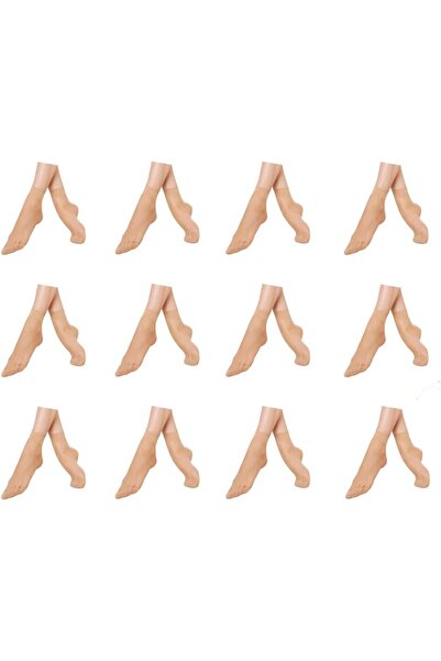 Generic Sheer Ankle Socks 12 Pairs Silky Thin Nylon Transparent Ankle Socks S...