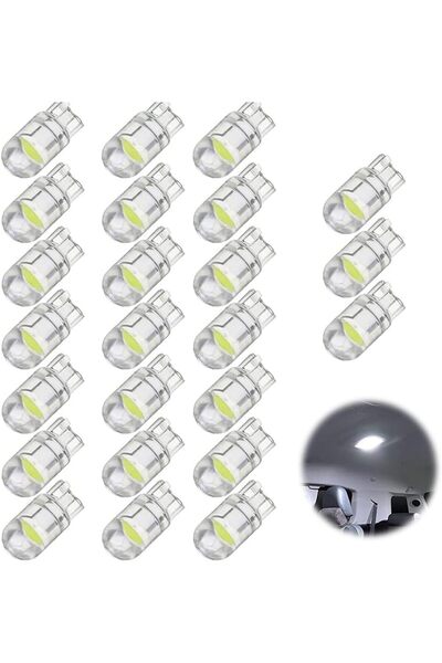 Generic مصباح سيارة LED بـ 194 لمبة، فائق السطوع بقوة 1.5 واط، مصابيح LED بدي...