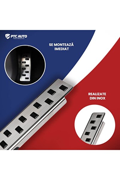 PTC Capac suport picioare din oțel inoxidabil pentru Ford Focus, anii model 2...