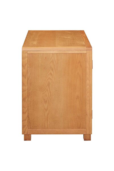 Syfax Dulap cu sertar Maro 80 x 50 x 70 cm Lemn de stejar masiv