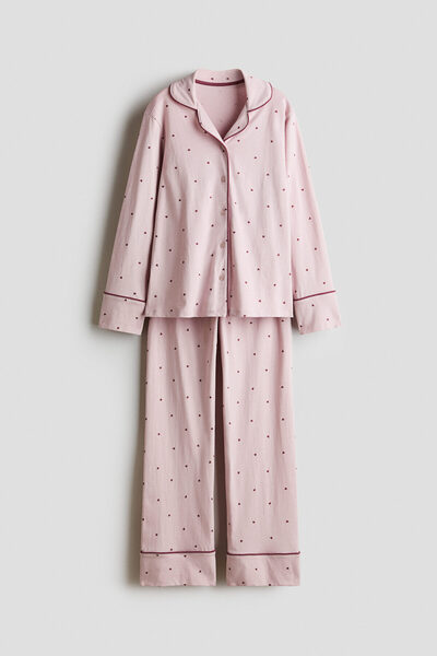 H&M Pamuklu Jarse Pijama Takımı
