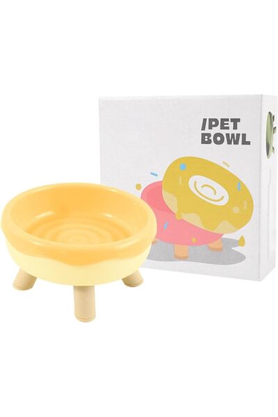 Generic Eco-Friendly Elevated Pet Bowl with Non-Slip Base, Donut-Shaped Desig...