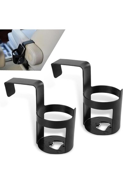 Generic حامل أكواب للسيارة، عبوة من قطعتين، مقاس 2.8 بوصة × 5.5 بوصة، تصميم م...