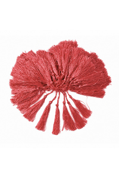 Renk İthalat Ciucuri din frânghie, roz coral, pachet de 100 de bucăți, marcator pentru mărgele de rugăciune, accesoriu, ornament decorativ