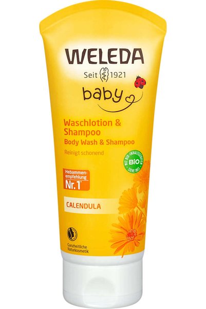 OEM Loțiune de spălare și șampon cu extract de gălbenele pentru bebeluși, 200 ml