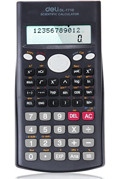 Deli E1710 Scientific Calculator 240F-10+2 Digits, Grey |Scientific Calculato...