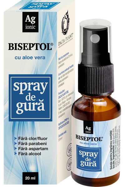 OEM Spray de gură cu Aloe Vera, Biseptol, 20 ml