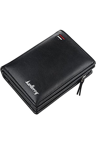 Generic Baellerry short travel wallet Vintage mini bifold wallet zipper card ...