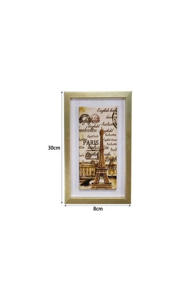OEM Κάδρο με σχέδιο Παρίσι 30*8cm - Frame