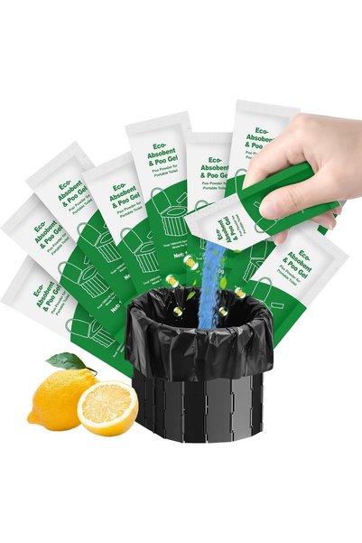 Generic Portable Toilet Gel 20-Pack camping essentials Fast Waste Solidificat...
