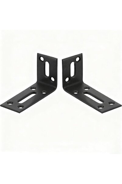 Generic Adjustable L Bracket – 2-Pack Stainless Steel Black Corner Brace for ...