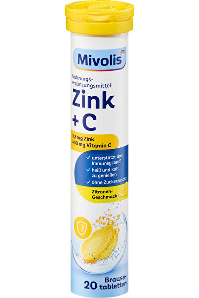 OEM Tablete efervescente cu zinc+vitamina C, 20 buc