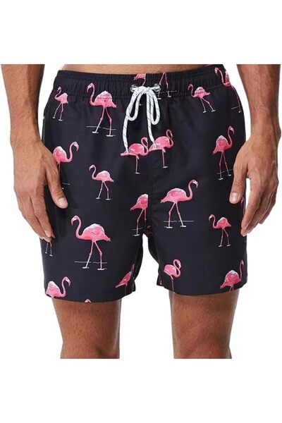 Generic Swimming Shorts for Men with Pockets & Mesh Lining, Casual & Lightwei...