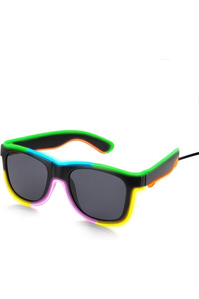 Generic Multicolor Led Light up Glasses Glow in the Dark, Neon Party Glasses ...