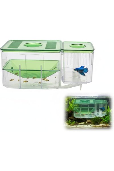 Generic Aquarium Hatchery Breeding Box, Clear Acrylic Fish Breeder Tank with ...