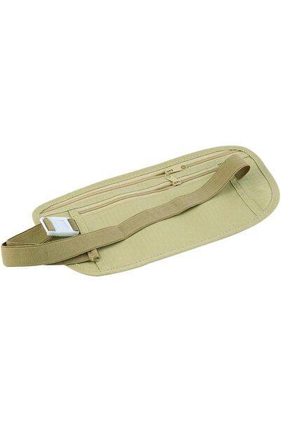 Generic Travel Money Belt, Khaki, Secure Hidden Passport Holder with Large Ca...
