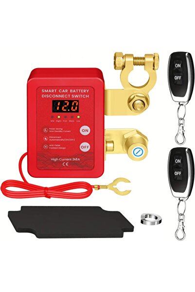 Generic Remote Car Battery Kill Switch, 12V 240A Wireless Battery Disconnect ...