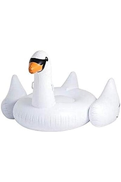 Generic White Giant Swan Inflatable Pool Float