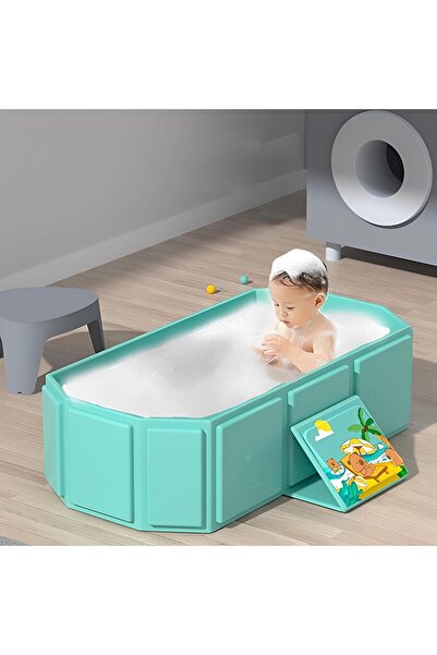 Generic Foldable Baby Bathtub - Quick Pop Up Non Inflatable Tub for 0-8 Years...