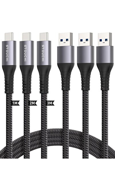 Generic USB A to USB C Cable 1M+2M+3M Android Auto Cable USB 3.1 Gen 2 USB to...
