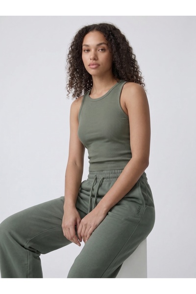 Noe Collection Women's Wide Leg High Waist Lace-Up Relaxed Fit Sweatpants