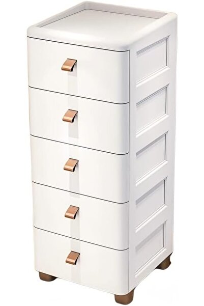 Generic 5 Tier Slim Narrow Bathroom Floor Cabinets,Waterproof Storage,Storage...