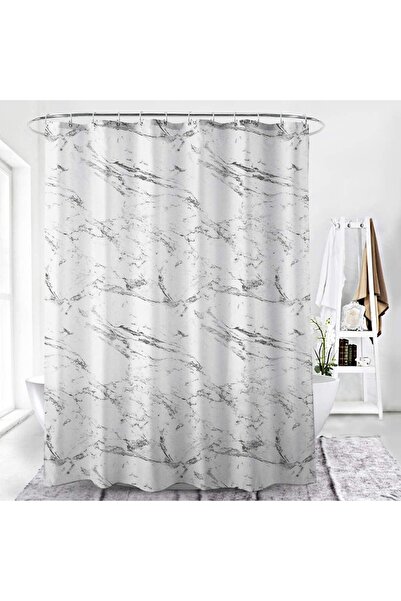 Generic Shower Curtain,180 * 200cm(W*H) Fabric Shower Curtains Set for Bathro...