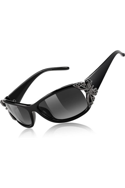 Generic Wrap Around Y2K Rimless Sunglasses, Rimless Gradient Polarized Sun Gl...