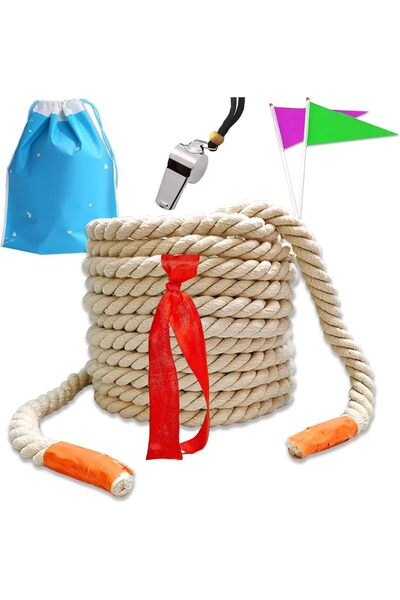 Generic 35FT Family Reunion Tug Rope Natural Cotton Tug of War Rope for Kids ...