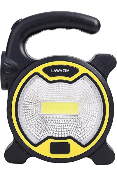 Generic Round Portable Double Lantern Flashlight Yellow | Can Use For Fishing...