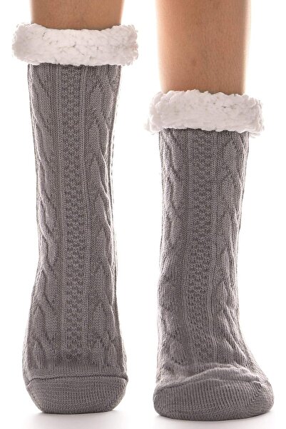 Generic Women’s Fuzzy Slipper Socks with Grips, Fluffy Cozy Cabin Socks, Thic...