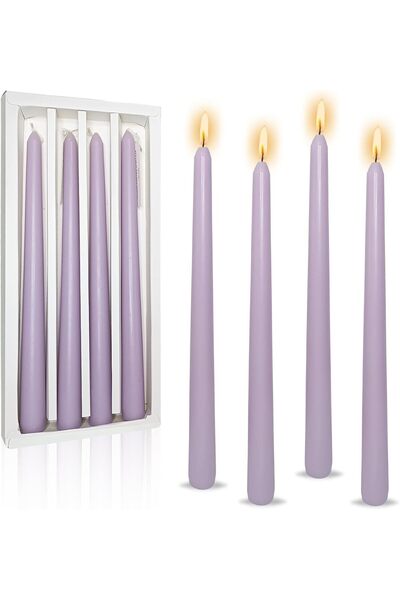 Generic 4PCS Tapered Candle, 10 Inch Unscented Candle Sticks, Long Tall Taper...