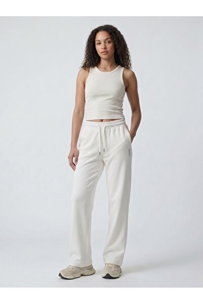 Noe Collection Women's Wide Leg High Waist Lace-Up Relaxed Fit Sweatpants