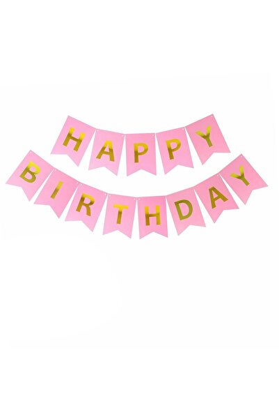 Generic Happy Birthday Banner (Black, 9 Feet)