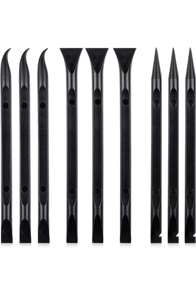 Generic 9 Piece Plastic Scraper Tool Set, Non Scratch Multi Scrapers for Stic...