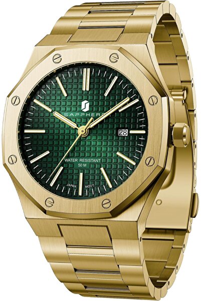 Generic BY Watch for Men Octagonal Stainless Steel 50M Waterproof Luxury Wris...