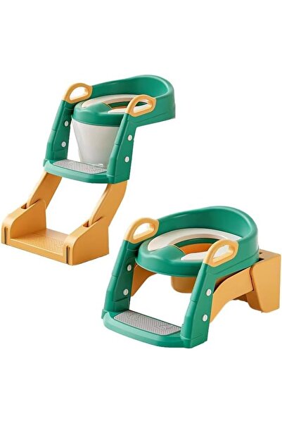 Generic Beqi Children's Bathroom Training Seat with Adjustable Ladder, Foldab...