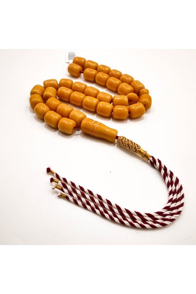 Generic Brand Afghani Miske Rosary Prayer Beads – 33 Beads, 12–14mm Barrel Ta...