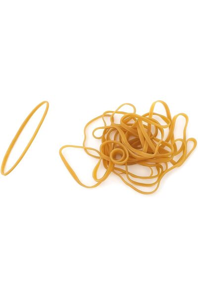 Generic 60g Elastic Rubber Bands 200mm Yellow for Office, School & Crafts