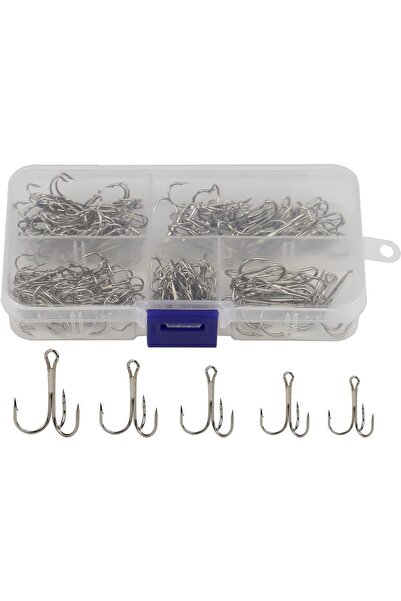 Generic Treble Fishhooks Set, 120PCS High Strike Rate High Strength High Carb...