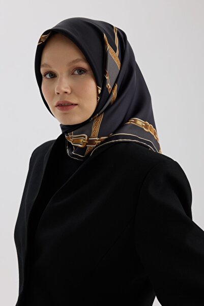 İpekhan Twill İpek Eşarp 53007 Siyah