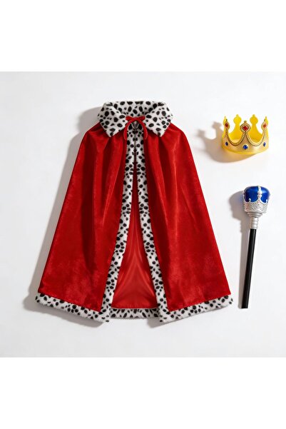 Generic Vintage Royal Decor Set, 90 cm Flannel Drape Decor, Crown & Retro Sce...