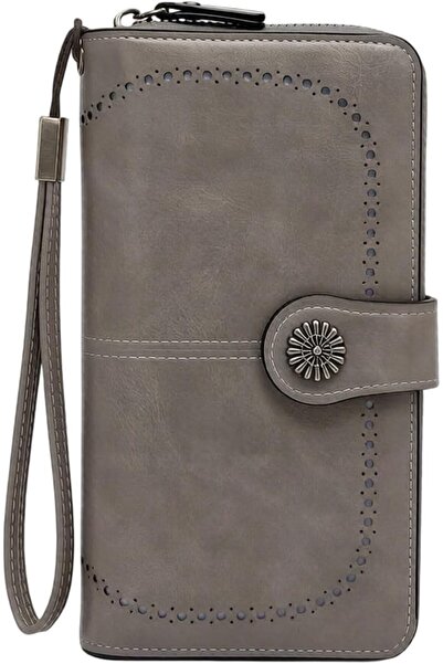 Generic Wallet for Women RFID Blocking Leather Clutch Long Purse Large Capaci...