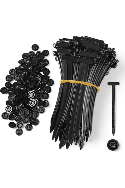 Generic 100 pcs Nylon Universal Cable Ties Buckle – Heavy Duty Self-Locking Z...