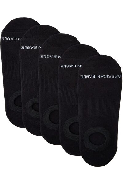 Generic Men O No-Show Socks 5-Pack M - Black