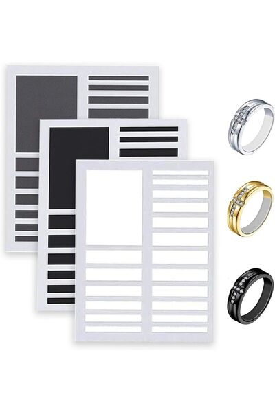 Generic 3 صفائح لتعديل حجم الخاتم بشكل غير مرئي، فواصل وواقيات للخواتم العريض...