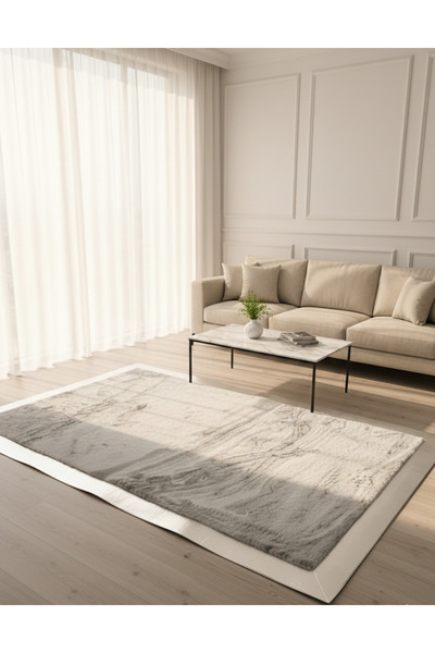 LUXURY FUR TAVŞAN TÜYÜ DOKULU HALI LF-1508